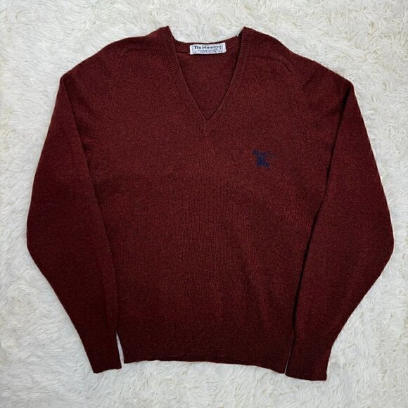 Burberrys Vintage Sweater Unisex 100% Pure lambswool - Picture 4 of 9